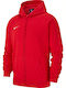 Athletic Kids Sweatshirt Cardigan Cotton with Hood Red Park 20