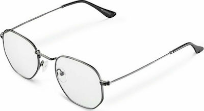 Meller Eyasi Metallic Blue Light Blocking Glasses Gunmetal