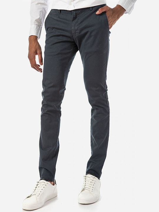 Brokers Jeans 20014-551-44 Ανδρικό Παντελόνι Chino Ελαστικό σε Slim Εφαρμογή Navy Μπλε
