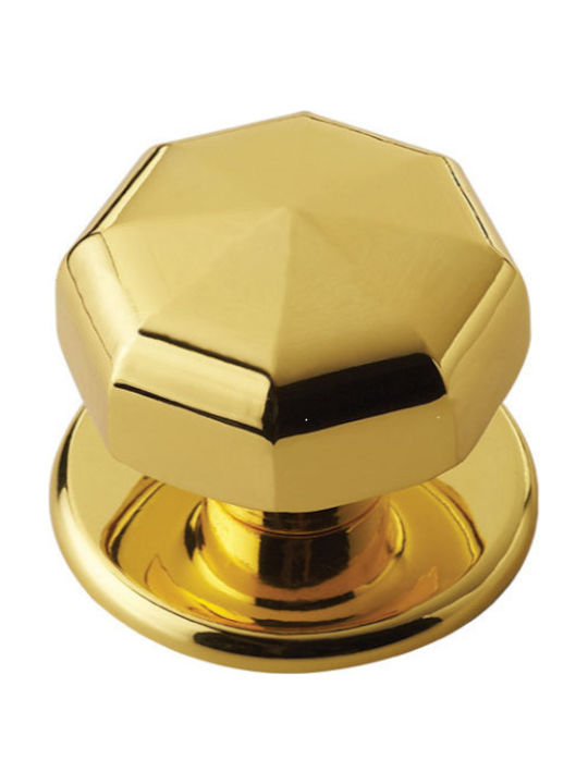 Viobrass Knob Front Door 4172 4172-1 Gold