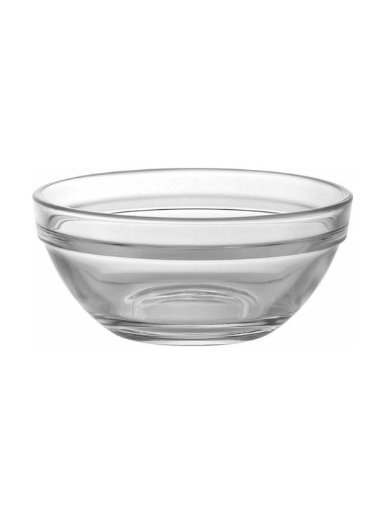 Uniglass Glass Serving Bowl Διάφανο with Diameter 7.5εκ. 1pcs