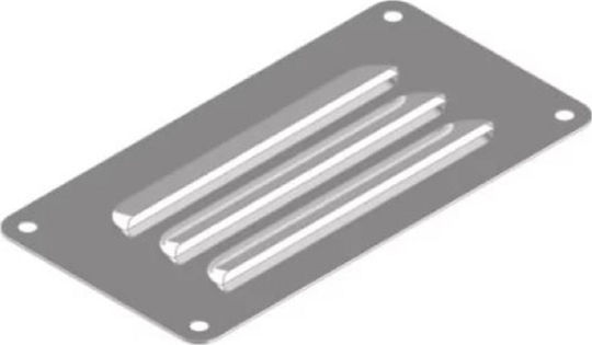 Inoxmare Vent Louver 6.6x12.7cm Rectangular Stainless Steel A4
