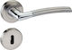 Viobrass Lever Front Door with Rosette Right 4087 4087 Nickel / Chrome