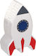 Out of the Blue Kids Projector Lamp with Multicolour Star Projection 16x9.3x15cm