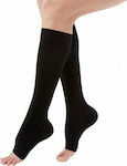 Medi Duomed Open Toe Graduated Compression Calf High Socks Long 18-21 mmHg Black