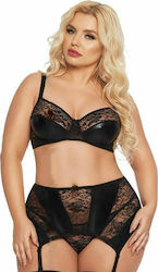 Softline Joana Sexy Σετ Εσωρούχων Plus Size Black 3τμχ Softline Joana Sexy Σετ Εσωρούχων Plus Size Black 3τμχ