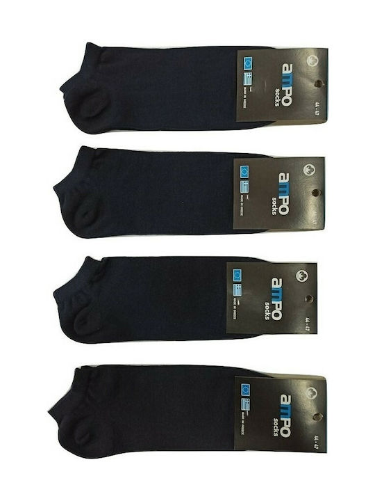 Ampo Socks 300 Ανδρικές Μονόχρωμες Κάλτσες Μπλε...