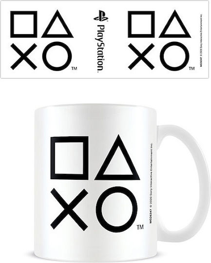 Pyramid International Sony PlayStation Buttons Κούπα Κεραμική Black 320ml