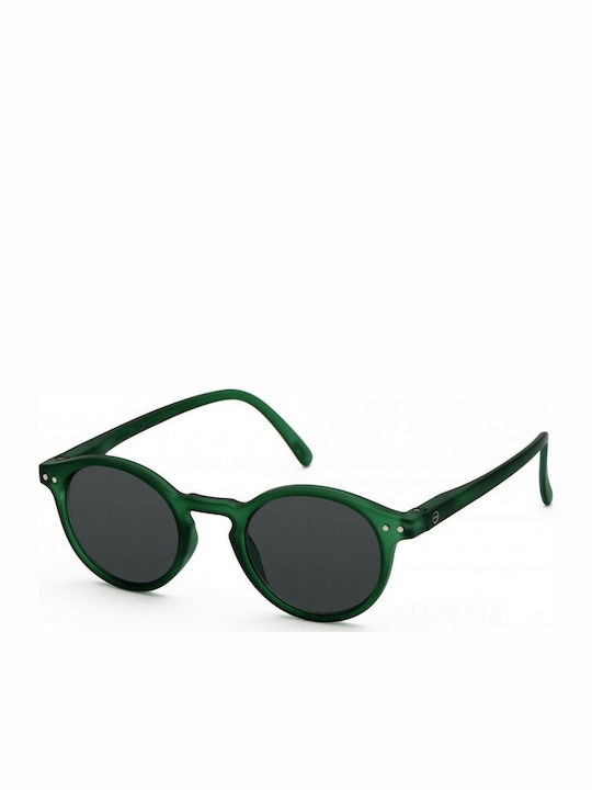 Izipizi Sun H Sunglasses with Green Acetate Frame and Gray Lenses