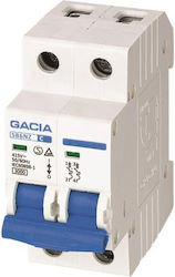 Gacia Αυτόματη Ασφάλεια 16A Διπολική AC 500-42312 Gacia Αυτόματη Ασφάλεια 16A Διπολική AC 500-42312