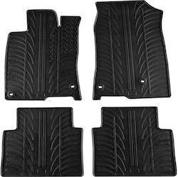 Gledring Set Front and Back 4pcs for Land Rover Discovery 2017 Black
