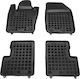 Rezaw Plast Set of Front and Rear Mats 4pcs Tray Type for Fiat 500X 2014 Black