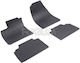 Rigum Set of Front and Rear Mats 4pcs for Ford Tourneo Courier / Transit Courier 2014-2023 Black
