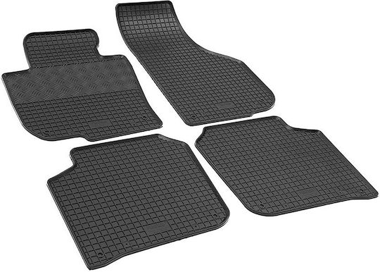 Rigum Set of Front and Rear Mats 4pcs for Skoda Superb 2008 2015 Black