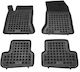 Rezaw Plast Set of Front and Rear Mats 4pcs Tray Type for Mercedes-Benz B Class 2011-2018 Black