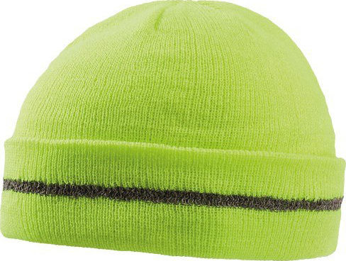 864 Workout Beanie Ανδρικός Σκούφος Πλεκτός σε Κίτρινο χρώμα