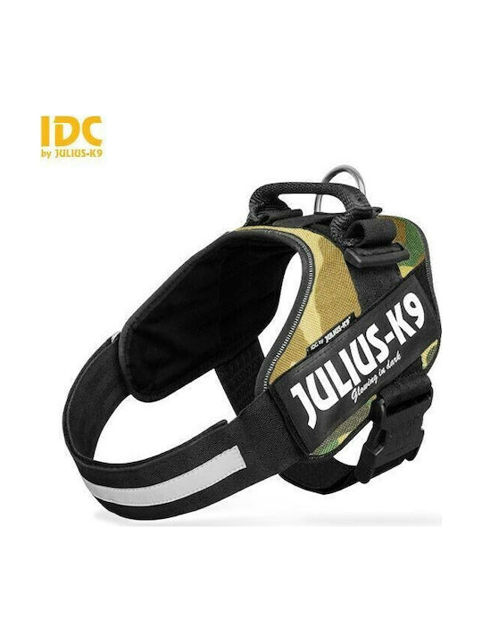 Julius K9 Нагръдник за куче Жилетка IDC Camouflage Размер на предпазната връзка 2 71-96см. Зелен