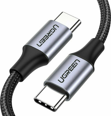 Ugreen Geflochten USB 2.0 Kabel USB-C männlich - USB-C 60W Schwarz 1m (50150)