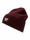 Beanie Ανδρικός Σκούφος Πλεκτός σε Μπορντό χρώμα