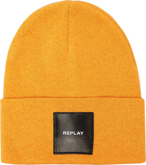 Knitted Beanie Cap Yellow