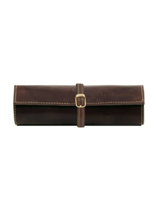 Tuscany Leather Jewellery Box Dark Brown 21x6x7cm