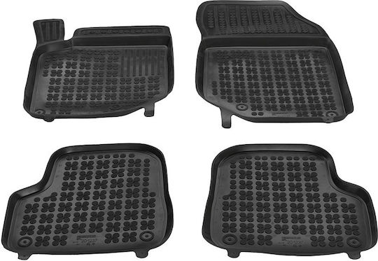 Rezaw Plast Set of Front and Rear Mats 4pcs Tray Type for Citroen DS3 / DS 2019+ Black