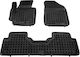 Rezaw Plast Set of Front and Rear Mats 3pcs Tray Type for Kia Soul 2014+ Black