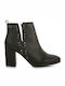 Seven Leather Women's Ankle Boots with High Heel Black J37003154001