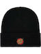 Classic Label Dot Beanie Beanie Knitted in Black color