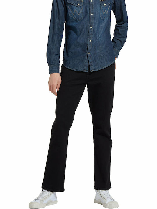 Texas Men's Jeans Pants Elastic with Regular Straight Fit Black