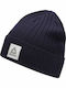 Beanie Männer Beanie mit Rippstrick in Marineblau Farbe