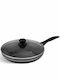 Edenberg Cast Aluminum Pan with Lid with Non-Stick Interior Coating 22cm