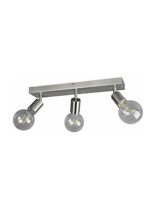 Trio Lighting Vannes Τριπλό Σποτ με Ντουί E27 σ...