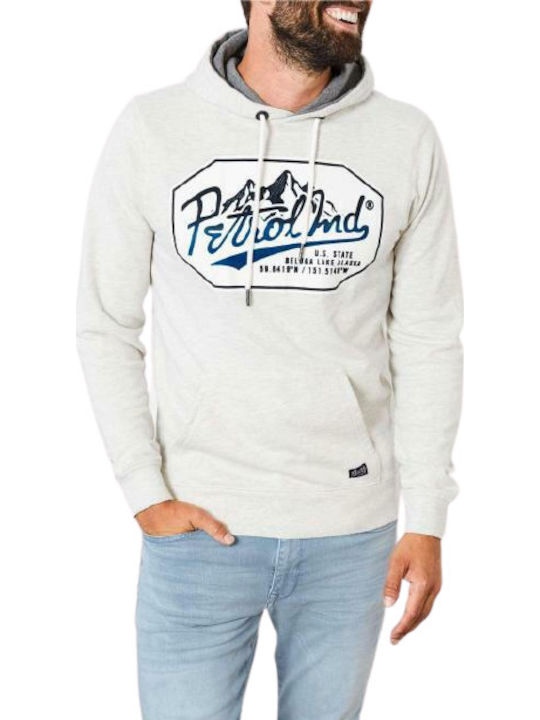 Petrol Industries Herren Sweatshirt mit Kapuze und Taschen Gray