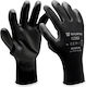 Wurth Leicht Gloves for Work Black Polyurethane/Polyester 1pcs