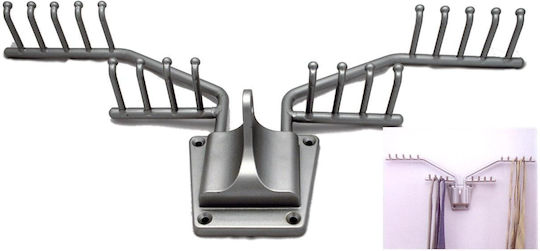 Marmouris Wardrobe Hanger for Ties Metallic Gray 40150172 1pcs