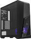 CoolerMaster MasterBox K501L Gaming Middle Tower Carcasă Calculator cu Fereastră Laterală și Iluminare RGB Negru