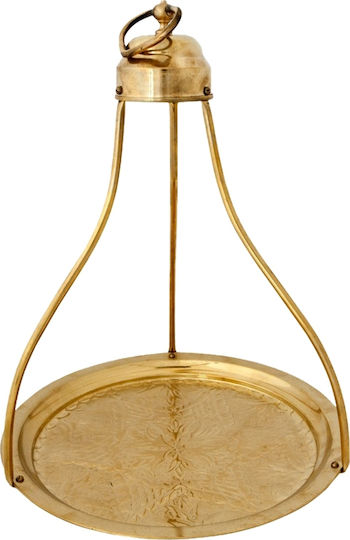Metal Rotund Tavă de Cafenea cu Mânere în Culoare Auriu 34x34cm ZE005022-34 1buc Metal Rotund Tavă de Cafenea cu Mânere în Culoare Auriu 34x34cm ZE005022-34 1buc