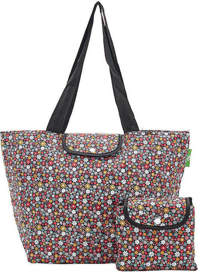 Eco Chic Ισοθερμική Τσάντα Ώμου Black Ditsy Large Cool 10 λίτρων Μ44 x Π17 x Υ29εκ.