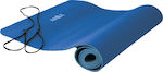 Amila Στρώμα Γυμναστικής Yoga/Pilates Μπλε με Ιμάντα Μεταφοράς (173x61x0.6cm)