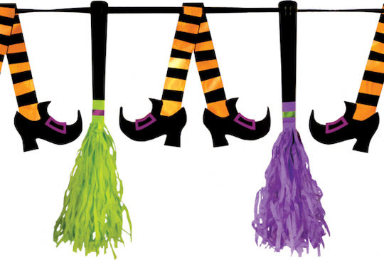 Witches Crew Carnival Garland for Halloween 1pcs