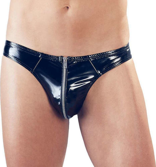 Black Level Vinyl Pants with Zipper