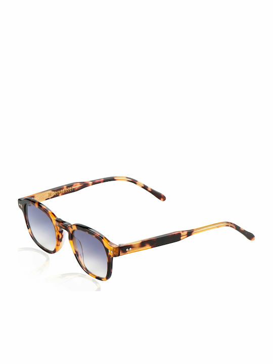 De Sunglasses Manhattan Γυαλιά Ηλίου Καφέ με Κοκκάλινο Σκελετό