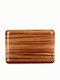 Rectangle Tray Non-Slip of Plastic In Brown Colour 53x37cm 1pcs