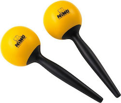 Nino Percussion Plastic Maracas Pair in Yellow Color