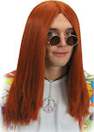 Carnival Wig Hippie Straight Red