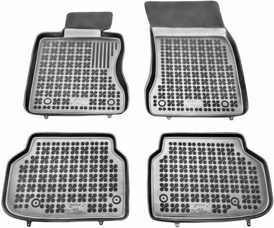 Rezaw Plast Set of Front and Rear Mats 4pcs Tray Type for BMW Series 7 2008-2015 Black