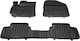 Rezaw Plast Set of Front and Rear Mats 3pcs Tray Type for Hyundai Elantra 2019-2020 Black