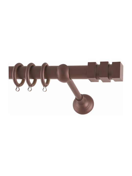 Frans Metallisch Vorhangstange Lego Einfach Φ25mm 160cm Bordeaux