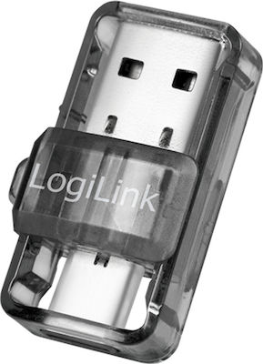 LogiLink USB-C Bluetooth 5.0 Adapter mit Reichweite 10m Gray (BT0054)